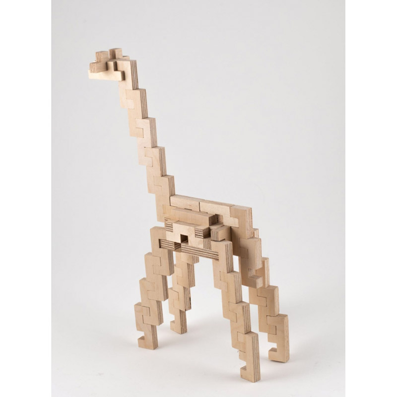 Girafe à construire et à décorer, CLOZE  La Boissellerie Magasin de jouets  en bois et jeux pour enfant & adulte