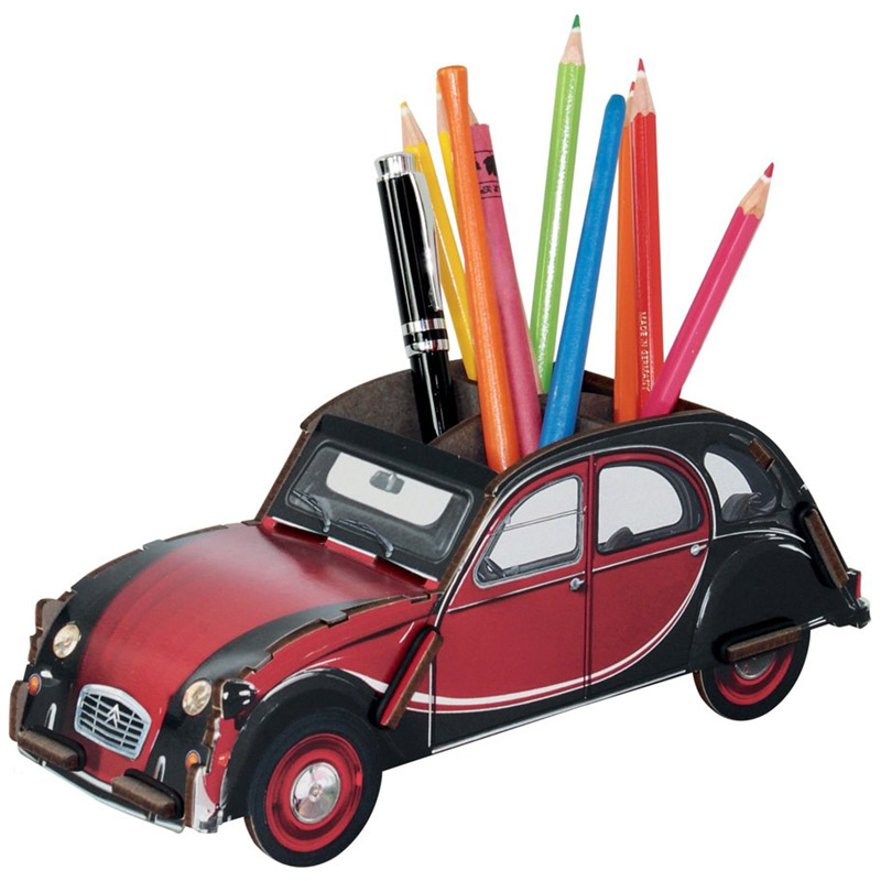 Pot à crayon 2CV Citroen - maquette à construire,  La Boissellerie Magasin  de jouets en bois et jeux pour enfant & adulte