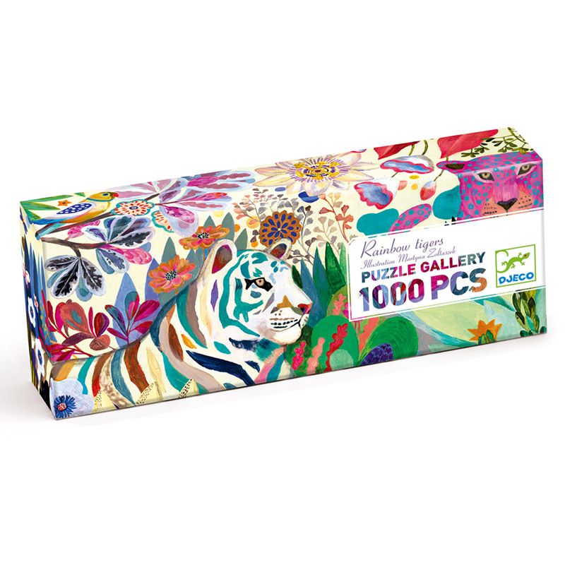 Puzzle Gallery Rainbow Tigers 1000 pièces