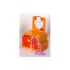 Boîte à bijoux orange porte-photo