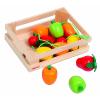 Cagette de 12 fruits, jouet bois