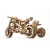 Maquette 3D en bois Moto avec Sidecar