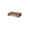 Planche à découper en bois de Noyer avec tiroir (bac gastro Inox)