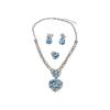 Set de bijoux Marilyn - bleu-argent - 4 pièces