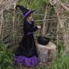 Véra La sorcière velours, robe et chapeau taille 2 à 4 ans