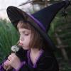 Véra La sorcière velours, robe et chapeau taille 4 à 6 ans