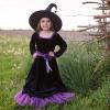 Véra La sorcière velours, robe et chapeau taille 4 à 6 ans
