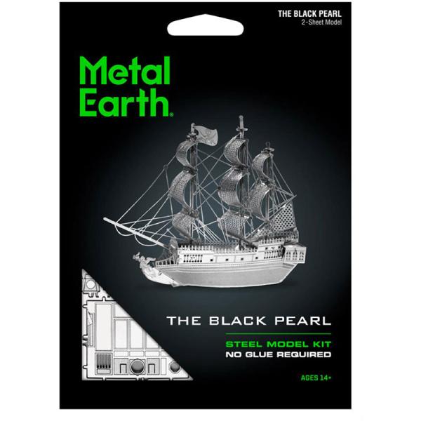 Bateau Pirate La Perle Noire, maquette en métal