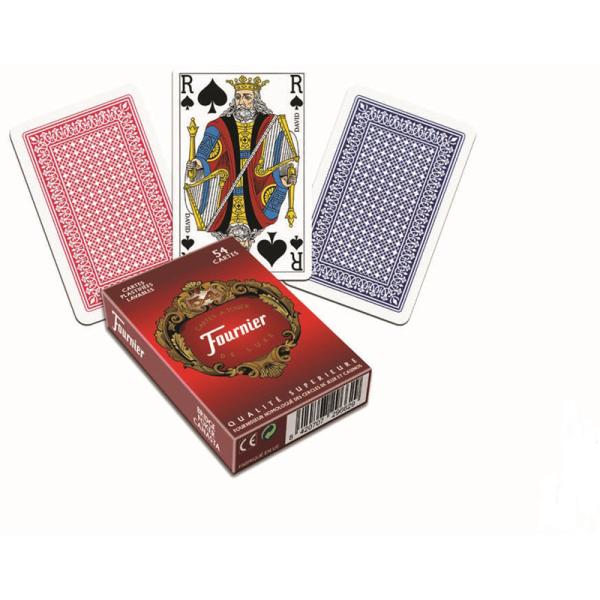 jeu de 54 cartes, jeu de cartes plastifié