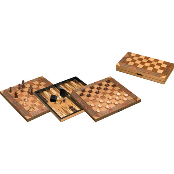Coffret d'échecs et Backgammon grandes dimensions