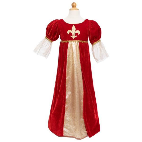 Déguisement Robe Reine Médiévale Tudor rouge - 6 à 8 ans