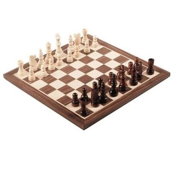 Jeu d'échecs en bois 30 cm complet