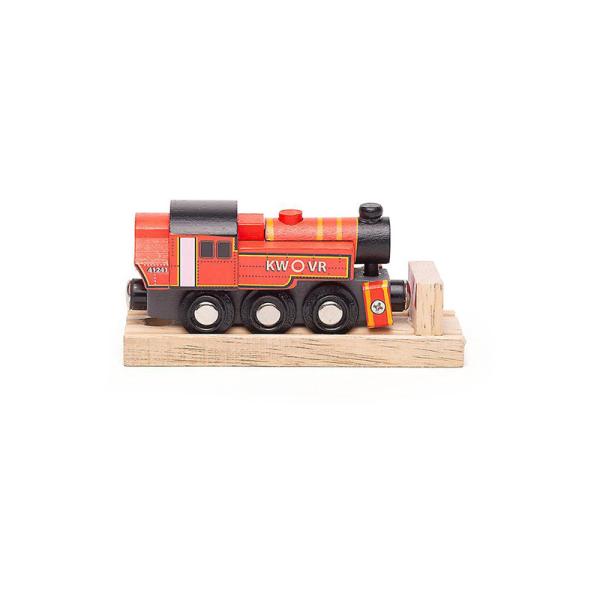 Locomotive pour circuit de train en bois - Ivatt rouge