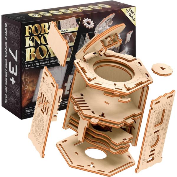 Maquette à assembler et jeu d'escape box Fort Knox Box Pro