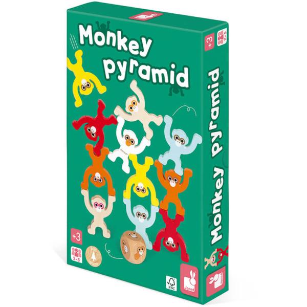 Monkey Pyramide - Jeu d'adresse en bois