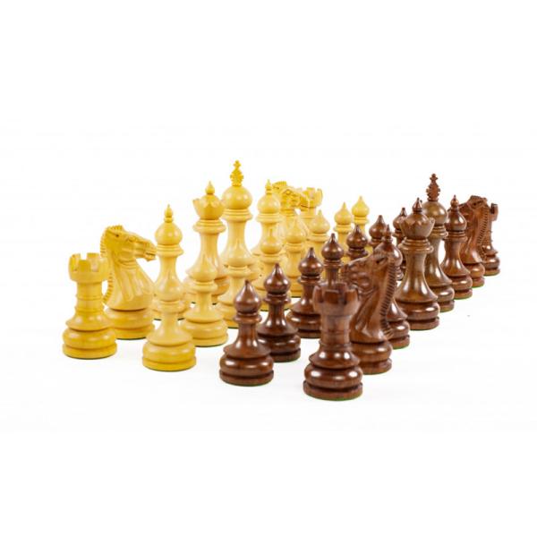 Pièces d'échecs en bois taille 5 - Buis et Acacia TAJ