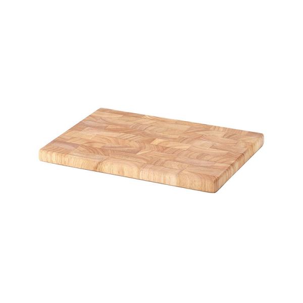 Planche à découper Hévéa massif en bois de bout 30 cm x 21.5 cm