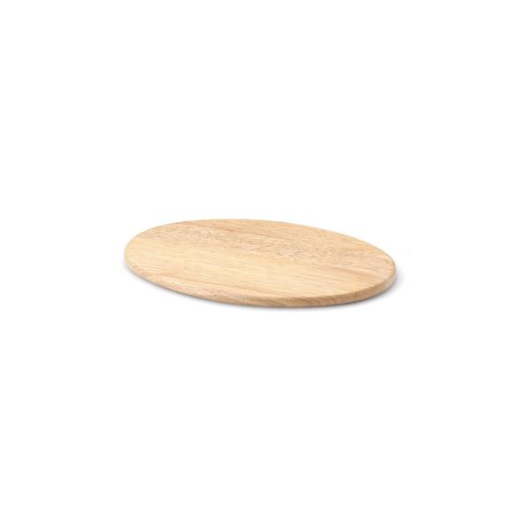 Planche à découper en bois d'Hévéa ovale 30 cm x 20 cm