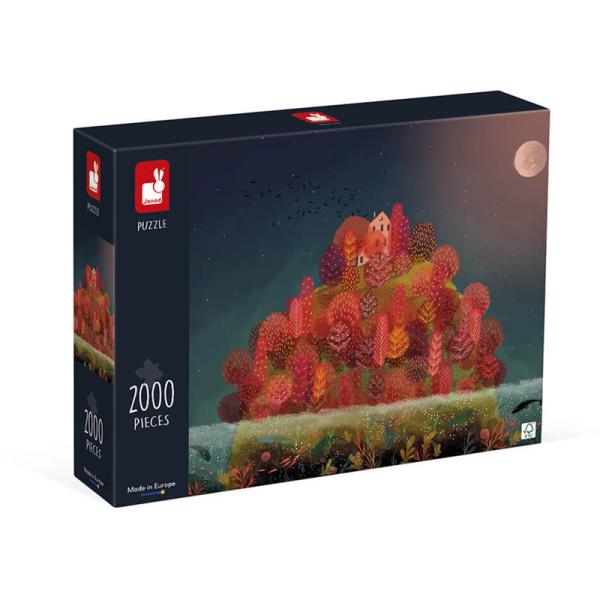 Puzzle Automne Rouge - 2000 pièces