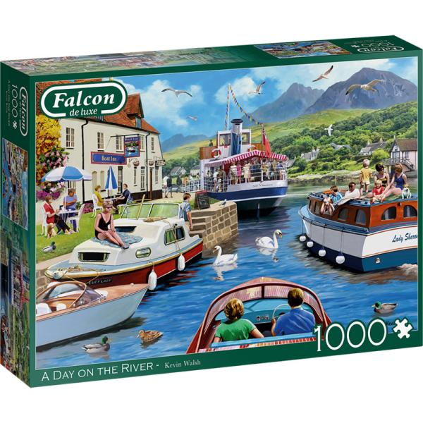Puzzle Falcon - A Day On The River - 1000 pièces carton