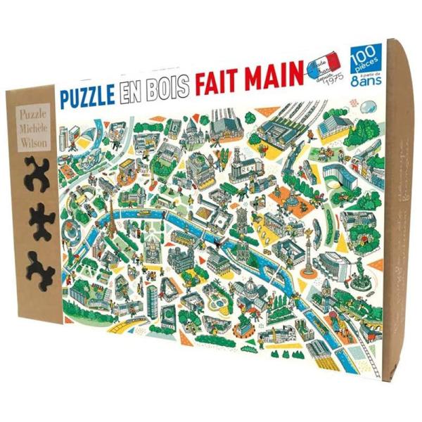 Puzzle en bois - Paris Labyrinthe - 100 pièces