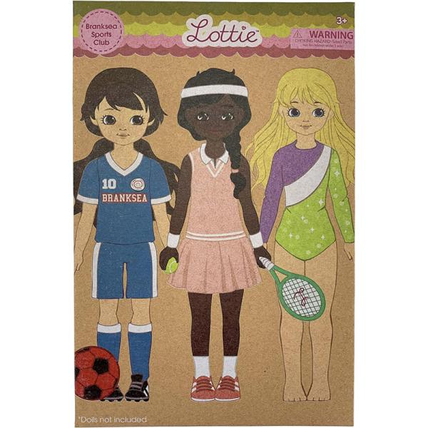 Set de 3 tenues de sport pour poupée Lottie