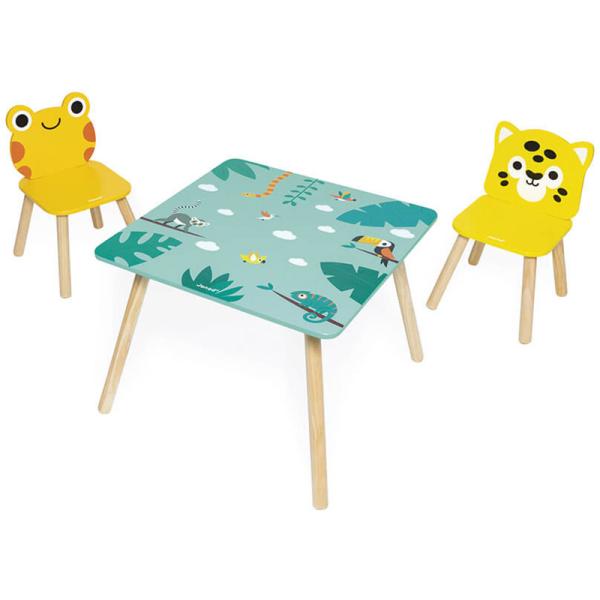 Table et 2 chaises - Mobilier Tropik Janod