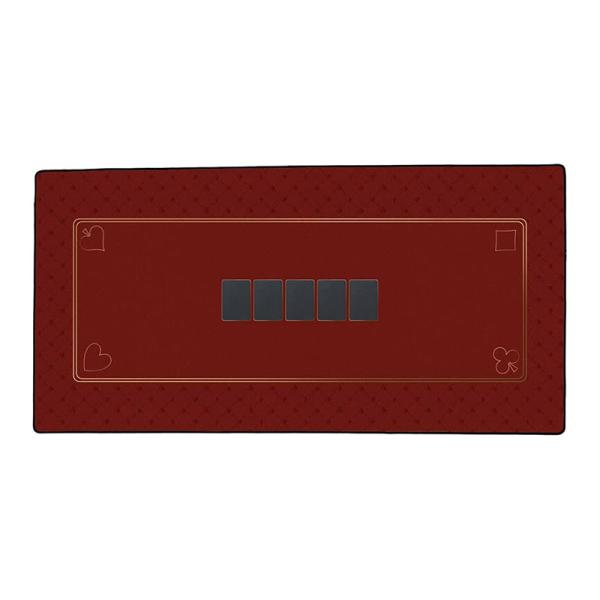 Tapis de Poker Néoprène 60x120cm Rouge