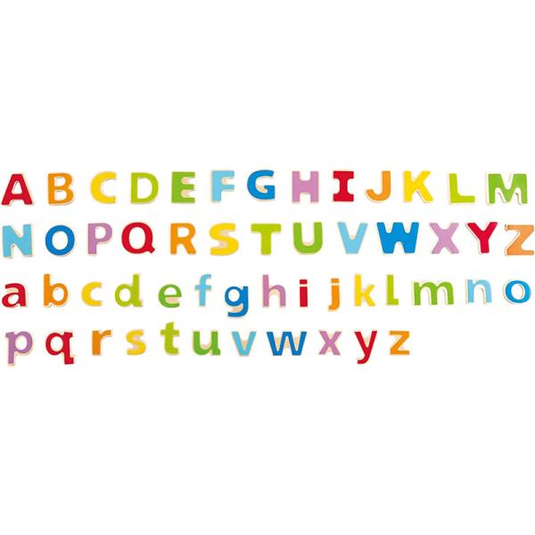 Alphabet magnétique coloré