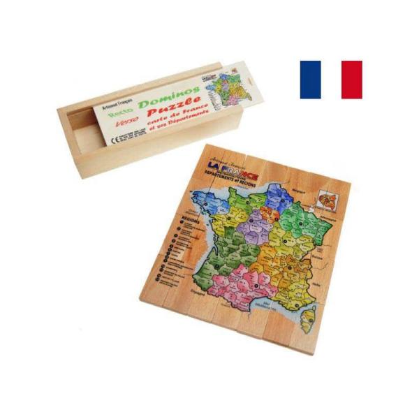 Dominos- Puzzle carte de France