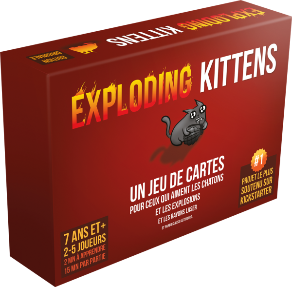 Exploding kittens - le jeu d'ambiance explosif