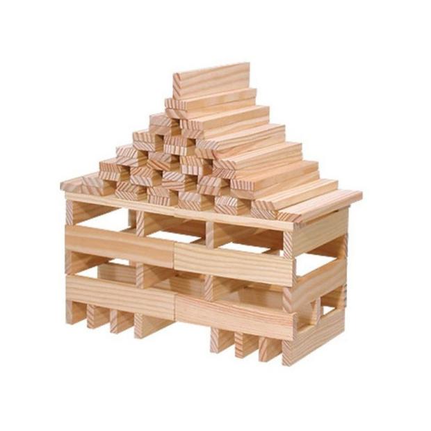 200 Planchettes en bois, jeu de construction style Kapla de Goki