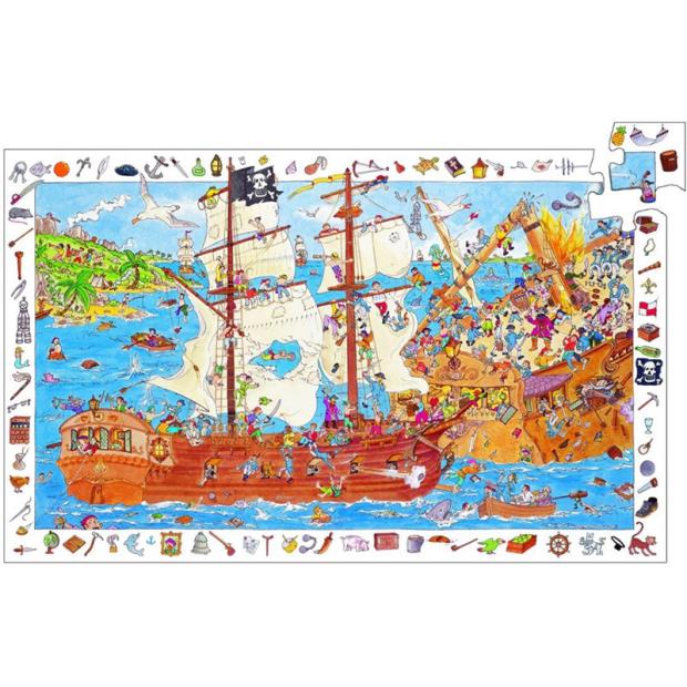 Puzzle bateau de pirates 50 pièces dès 4 ans