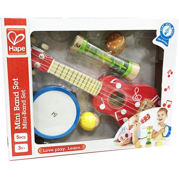Set d'instruments de musique jouet bois, HAPE  La Boissellerie Magasin de  jouets en bois et jeux pour enfant & adulte