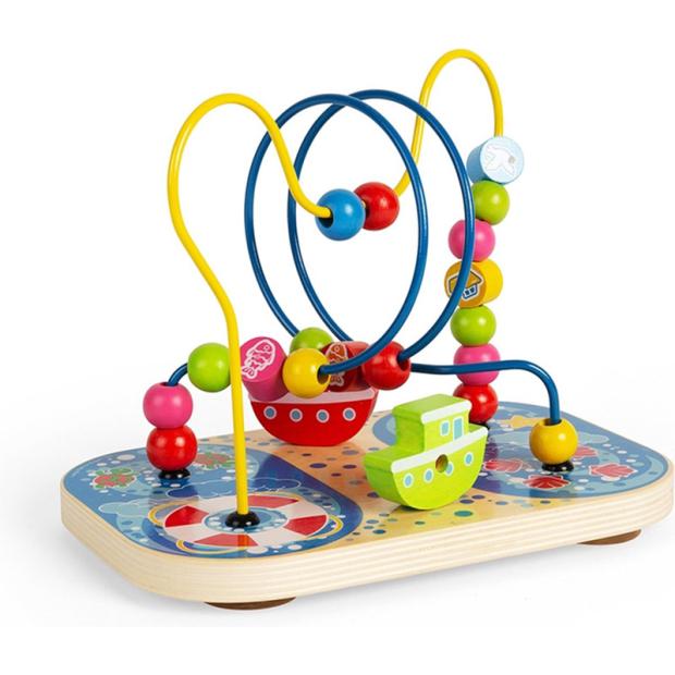 Boulier sur Fil - Jeu en bois bébé, BIGJIGS  La Boissellerie Magasin de  jouets en bois et jeux pour enfant & adulte