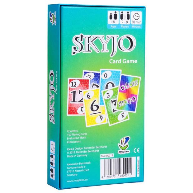 Jeu de cartes Skyjo, jeux de société pour les familles, jeu de